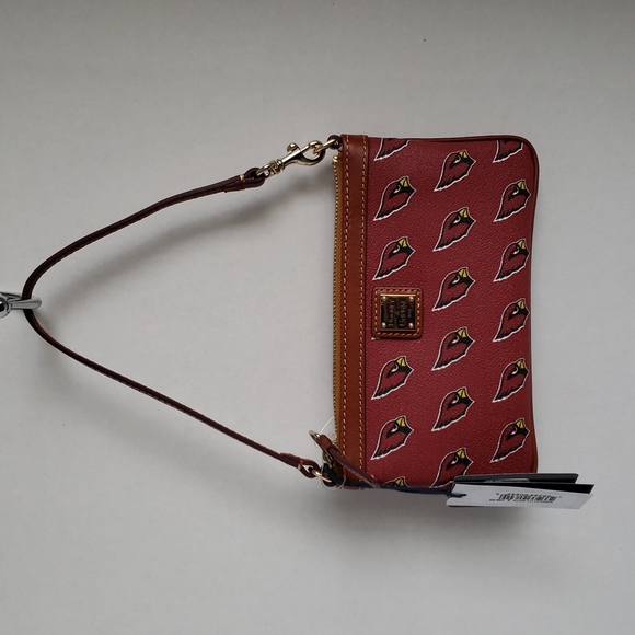 Dooney & Bourke bag NFL Arizona Cardinals slim wristlet, NEW red sea - Picture 3 of 15